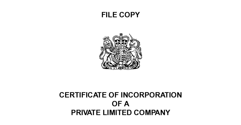 Company Certificate